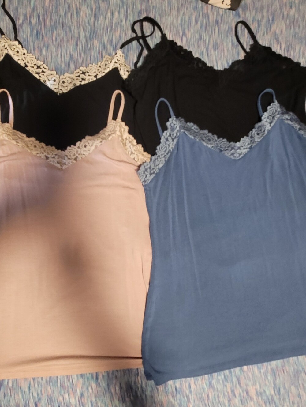 intimissimi Black Cami with Cream Lace Trim - Picture 4 of 5